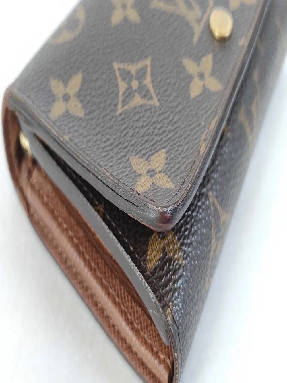 Louis Vuitton Monogram Canvas Tressor Wallet in Brown and Gold